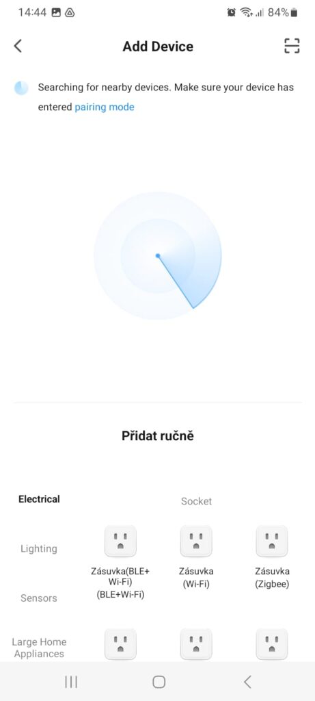 Párování chytré WiFi LED žárovky ORANŽOVKY s mobilní aplikací Tuya Smart