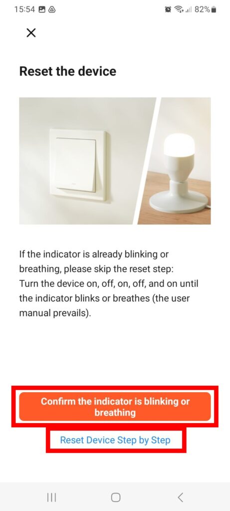 Resetování a ruční párování hytré WiFi LED žárovky ORANŽOVKY s mobilní aplikací Tuya Smart