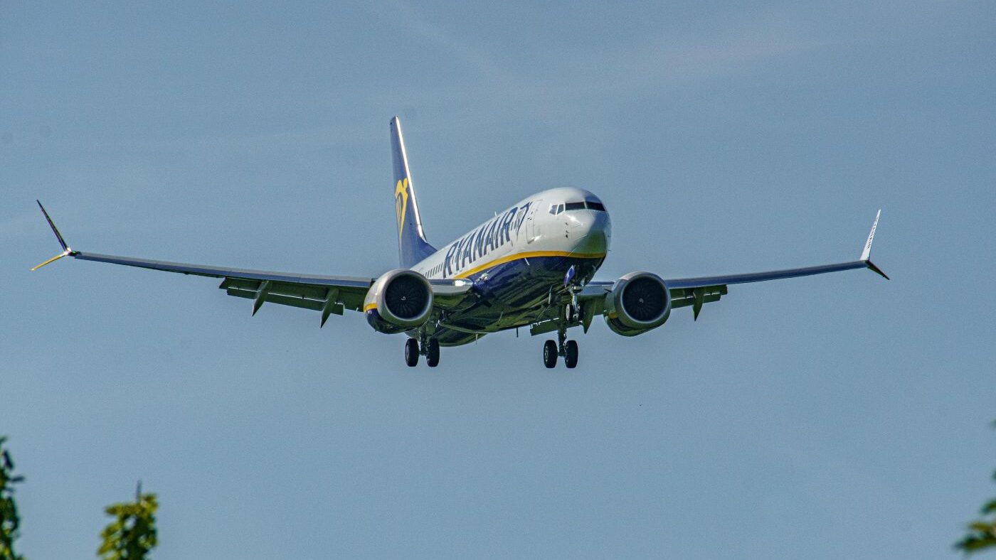 Letadlo Ryanair letí