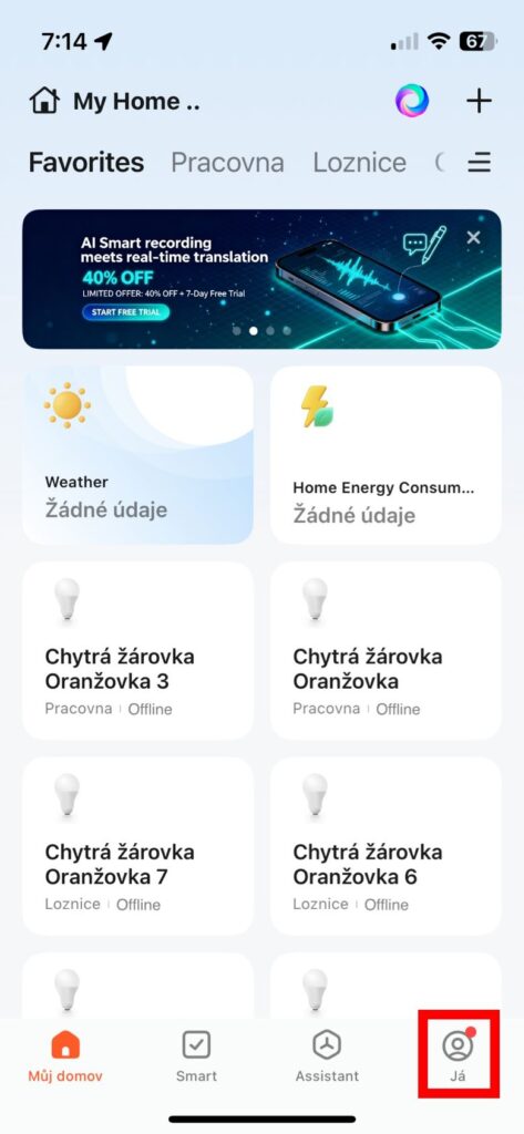 Návod: Jak v aplikaci Tuya vymazat cache (mezipaměť) a k čemu je to dobré