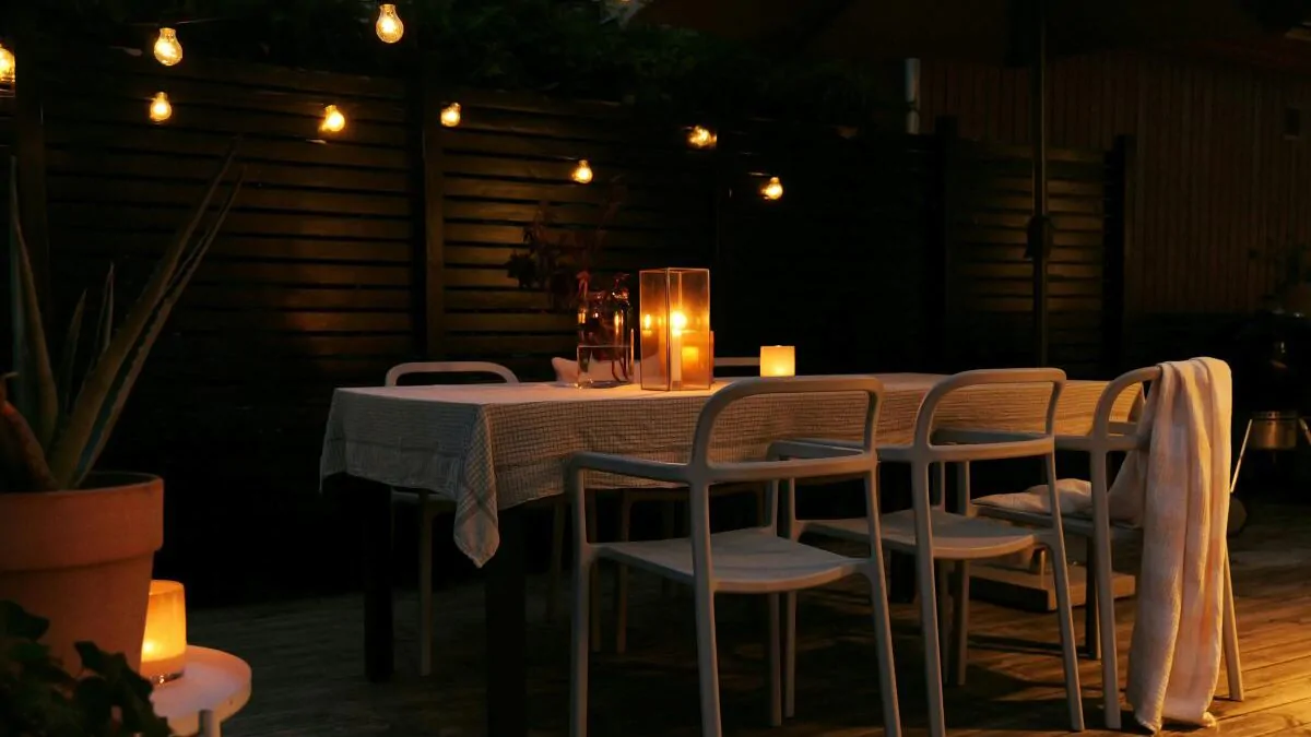 Venkovní osvětlení terasy