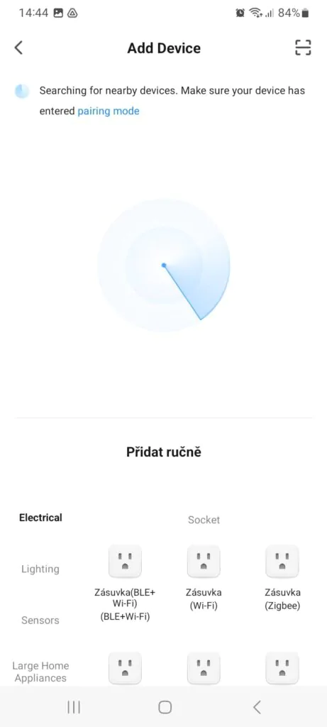 Párování chytré WiFi LED žárovky ORANŽOVKY s mobilní aplikací Tuya Smart